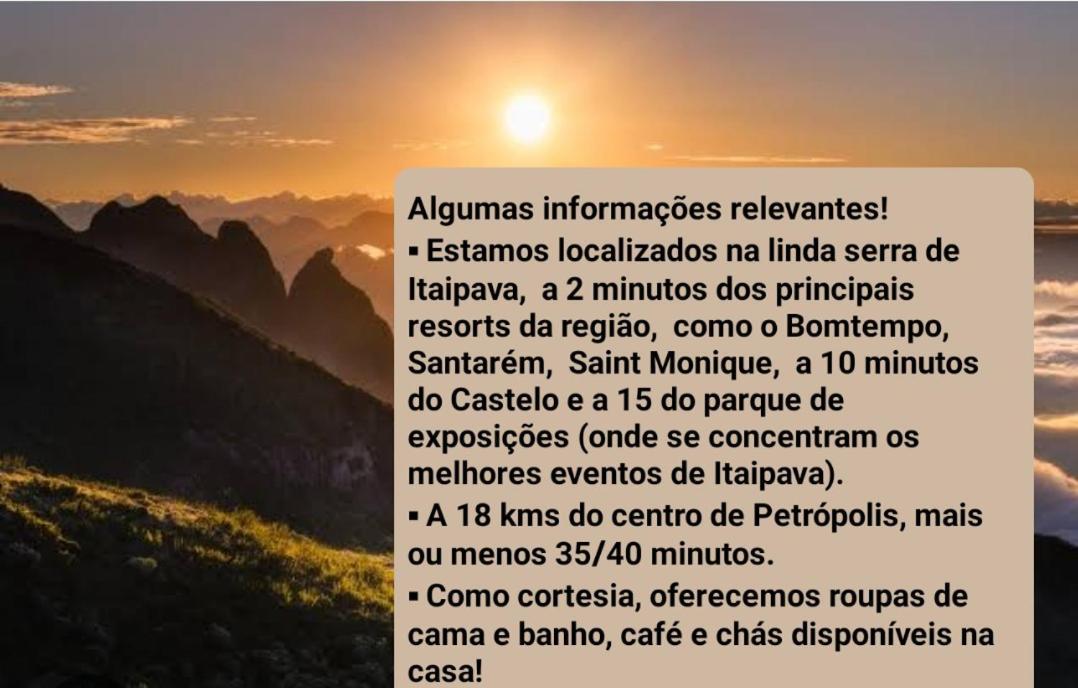 Recanto De Itaipava - Casa Com Forno De Pizza A Lenha, Churrasqueira, Pet Friendly, Equipada Para Ate 6 Pessoas, Em Meio A Natureza E Proxima Ao Centro Do Bairro Petropolis  Luaran gambar